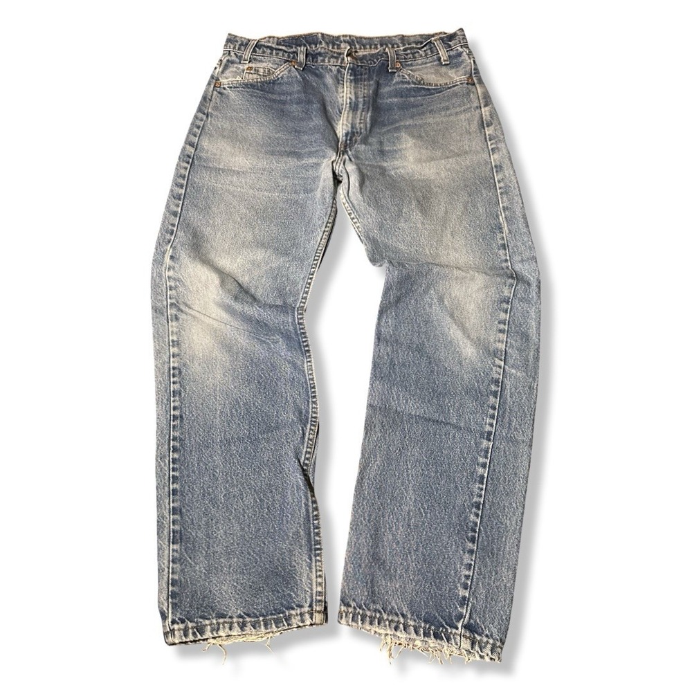 Vintage 80s Levis 505 Orange Tab Jeans Mens 36x30 Blue Regular Fit Straight Leg